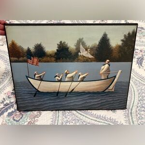 Ladies of the Lake; Lowell Herrero. Nautical Rowboat Art Print